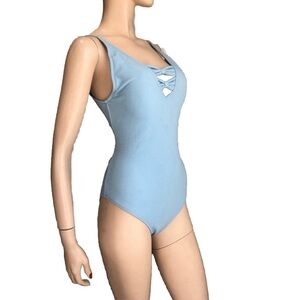Lumi swimsuit one pice Size:M baby blue with Bows